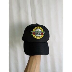 Guns N' Roses Black Mesh Trucker Snapback Hat Cap One Size Original
